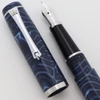 PSP Lotus Catamount Limited Edition Fountain Pen - Crazy Fiber, Cartier Diabolo 18k Nib Sections, Cartridge/Converter (New)