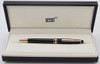 Montblanc Meisterstuck 164 Classique Ballpoint Pen - 90th Anniversary, Black w Rose Gold Trim (Excellent + in Box, Works Well)