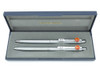 Papermate Slim Profile BP/MP Pen Set - Stanford University Seal, Brushed Silver Finish  (Near Mint in Box, Works Well)