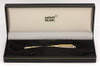 Montblanc Meisterstuck Solitaire 114 Mozart Fountain Pen - Sterling Cap and Barrel w GP Trim, Cartridge Only, Medium 18k Nib (Excellent + in Box, Works Well)