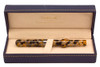 Conklin Mark Twain Crescent Filler Fountain Pen (2010) - Orange Medley w Gunmetal Trim, Fine Black Toledo Nib (Near Mint in Box, Restored)