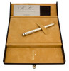 Sheaffer TARGA 1024 Fountain Pen (circa 1981) - Sterling Silver, Gold Trim,  C/C, Medium 14k Nib (Near Mint in Box, Works Well)