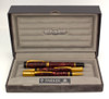 Parker Duofold Centennial Fountain, Ballpoint, and Pencil Set (1990) - Maroon Marble w/GT, C/C, 18k Fine Nib (Excellent + in Box, Works Well)