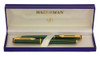 Waterman Maestro Rollerball and Mechanical Pencil Set (1970s) - Metallic Green with Gold Trim (Near Mint in Box, Work Well)
