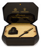 Parker Duofold "Lucky 8" LE Fountain Pen (2008, #1391/3888) - Black w Grey Shadows, Octagonal Faceted, C/C, Medium Italic 18k Nib (Superior in Box)