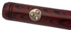 PSP Ranga Ebonite Monterey Fountain Pen - Sterling Roll Stop, Smooth Ripple Ebonite, JoWo #6 Nibs