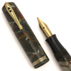Waterman 92V Fountain Pen (Canada, 1930s) - Grey-Bronze w Gold Trim, Lever Filler, Stub #2 Flexible Nib (Excellent, Restored)