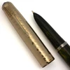 Parker Ariel Kullock "Fantasy 51" Aerometric - Yellow Black Ebonite Barrel/Section, Hammered "Martele" GF Lined Cap, Medium Nib (Excellent +, Works Well)