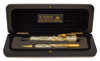 Parker Duofold Centennial Mark I Fountain Pen and Pencil Set (1991/93) - Black and Pearl w GT, 18k Broad Nib (Near Mint in Box, Works Well)