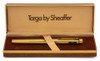 Sheaffer Targa 1005 Fountain Pen (1970s-90s) - Gold Fluted, C/C,  Medium 14k Nib (Excellent in Box, Works Well)