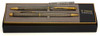 Parker Insignia Ballpoint Pen & Pencil Set (1991 -92) - Sterling Silver "Cisele" w/GT, 0.5 mm Leads (Excellent, in Box, Work Well)