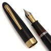 Sheaffer 875 Admiral Fountain Pen (1950-52) - Black, Lever Filler, Fine 14k Two-Tone Nib (Excellent, Restored)