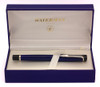 Waterman Liaison Fountain Pen - Deep Blue w CT, C/C, Fine 18k Nib (Excellent + in Box, Works Well)
