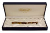 Conklin Mark Twain Signature Fountain Pen - Honey Marble w Sterling Trim, Fine 14k 585 Nib (Excellent + in Box, Works Well)