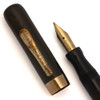 Conklin Crescent 3P Fountain Pen (1920s) - BCHR w GT, Flexible Fine #3 Gold Nib (Very Nice, Restored)
