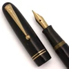 Mabie Todd Swan 3260 Self-Filler (UK-1930s) - Black w GT, Lever Filler, Flexible Medium-Broad 14k Nib (Excellent +, Restored)