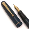 Mabie Todd Swan 3170 Fountain Pen (1950s) - Teal w GT, Lever Filler,  14k #1 Semi-Flex Nib (Excellent, Restored)
