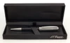 ST Dupont Saint Michel Ballpoint Pen (2000s) - Black Lacquer w Chrome Cap (Near Mint in Box, Works Well)