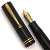 Sheaffer Lifetime Flat Top Oversized Fountain Pen (1920s) - Black w GT, Lever Filler,  Extra Fine Lifetime Nib (Excellent +, Restored)