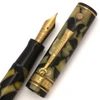 Eversharp Decoband Oversize Gold Seal Fountain Pen - Black and Pearl, Fine 14k Signature Flexible Nib (Excellent +, Restored)