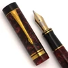 Parker Duofold Centennial Fountain Pen (1987, UK) - Burgundy Marble w/GT, C/C, Broad #51 14k Nib (Excellent +, Works Well)