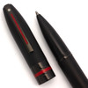 Sheaffer Icon Rollerball Pen - Matte Black w Shiny Black and Red Trim (Near Mint, Works Well)