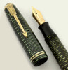 Parker Vacumatic Fountain Pen - 1947 Junior, Grey, Double Cap Rings, Fine (Excellent, Restored)