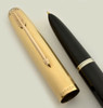 Parker 51 Aerometric -  Post 1952, Black, GF Parallel Lines Cap, Fine (Excellent)