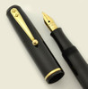 Waterman 92 -  Black w Gold Trim, Medium Manifold Nib (Excellent, Restored)