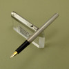 Senator (Germany) Fountain Pen - 1970s-80s, Cylindrical, Silver-Colored, Fine Nib (Pre-owned)