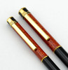 Senator Diplomat (Germany) Fountain Pen Set - 1970s-80s, Black & Brown, Fine Nib (Pre-owned)
