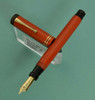 Parker Duofold Senior 1928-9 Fountain Pen - Red, Double Band, Fine (Superior, Restored)