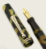 Wahl Oxford Fountain Pen - Early Style, Black & Pearl, Flexible Nib (Excellent, Restored)