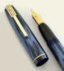 Waterman Starlet Fountain Pen -1940s Canada, Blue,  Full Flex Nib (Very Nice, Restored)