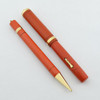 Conklin Endura Ring Top Set - Orange, Flexible Fine Nib (Excellent, Restored)