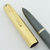 Parker 51 Vacumatic 1942 - Black, GF Parallel Lines Cap, Blue Diamond, Fine (Excellent +, Restored)