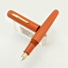 Ranga Ebonite 4C - Blow-Filler, 14k Sheaffer Lifetime Broad Nib, Smooth Orange (New in Box)