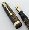 Parker Vacumatic Major Fountain Pen - 1946, Golden Pearl, Fine (Excellent, Restored) - 7201