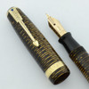 Parker Vacumatic Major Fountain Pen - 1946, Golden Pearl, Fine (Excellent, Restored) - 7201