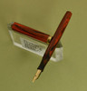 Waterman 52 1/2 V Red Ripple Fountain Pen - Flexible #2 Nib (Excellent, Restored)