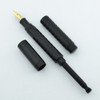 The Salz Fountain Pen - BCHR, Syringe/Piston Filler, Fine Flexible 14k Nib (Superior, Restored)