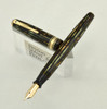 Parker Duovac Vacumatic  Filler -  Early Senior 1940, Striped Green, Fine  (Superior, Restored)