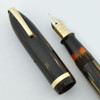 Sheaffer Balance 500, Military Clip - Lever, Brown Striated, Semi-Flex XF Feather Touch Nib (Excellent, Restored)