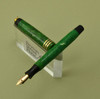 Parker Lady Duofold Fountain Pen - Streamline Ring Top, Green, Fine (Great Color, Restored)