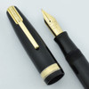 Waterman 100 Year Emblem Fountain Pen 1940s - Black, Fine Full Flex 14k Nib (Excellent, Restored)