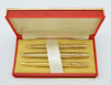 Sheaffer Imperial 727 3-Pc Set - Gold Plated, Medium 14k Nib (Excellent in Box)