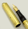 Waterman 0552 1/2 V Fountain Pen - Sheraton Lined Pattern, Flexible #2 Nib (Very Nice, Restored)