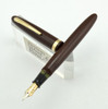 Sheaffer Admiral Fountain Pen - Lever Filler, Brown, Fine Feather Touch Nib (Excellent, Restored)