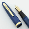 Sheaffer Admiral Fountain Pen - Lever, Persian Blue, Medium Feather Touch Nib (Excellent, Restored)