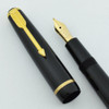 Parker Duofold UK - Full Length Junior, Black, Aerometric, Fine (Excellent, Works Well)
